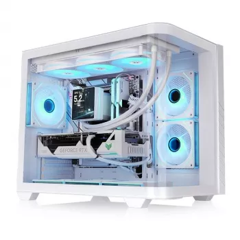 Carcasă PC mid tower Vision 330 CR TG ARGB CA-11V-00M6WN-00, sticlă securizată, albă