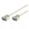Goobay 50547 D-SUB serial cable, RS-232 socket (9-pin) to RS-232 socket (9-pin), 2 m, grey