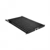 EFB Elektronik 691651ATS.12 19″ 1U pull-out rack shelf, Jet Black RAL 9005