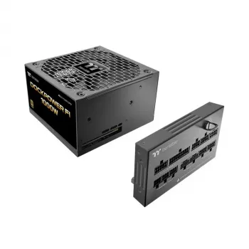 Sursă de alimentare Thermaltake Dockpower FI 1000W, 80 PLUS Gold, modulară, neagră