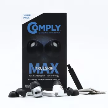Bureți Comply MAX pentru Galaxy Buds3 Pro, negru, mici (S)