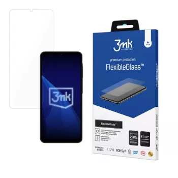 Folie de protecție ecran din sticlă hibrid 3mk FlexibleGlass pentru Samsung A07 5G, transparent