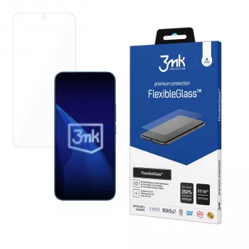 Folie de protecție ecran din sticlă hibrid 3mk FlexibleGlass pentru Xiaomi 17T Pro, transparentă