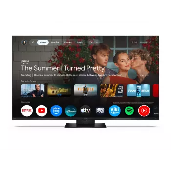 Televizor QLED 4K Ultra HD Sharp 50JR7265E, 50 inch (126 cm), cu Google TV
