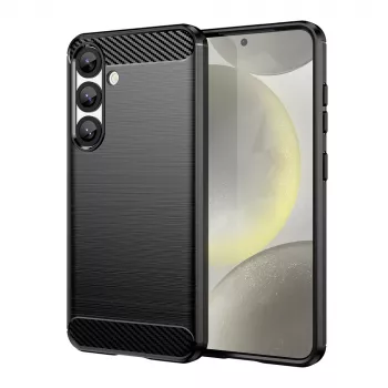 Husă flexibilă din silicon iLike Carbon Case pentru Xiaomi Poco F7 Pro, neagră