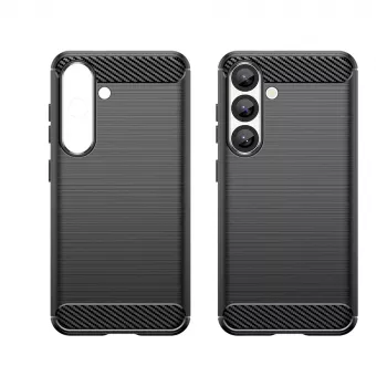 Husă flexibilă din silicon iLike Carbon Case pentru Xiaomi Poco F7 Pro, neagră