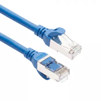 ACT FC2600 S/FTP CAT6A patch cable, 0.5 m, TPE, ultra-flex, RJ45, blue