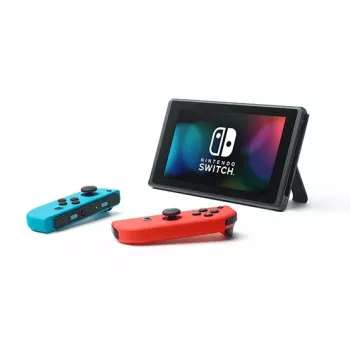 Consolă portabilă de jocuri Nintendo Switch (model nou revizuit), negru / albastru / roșu, 15,8 cm (6,2 inch), 32 GB, Wi-Fi