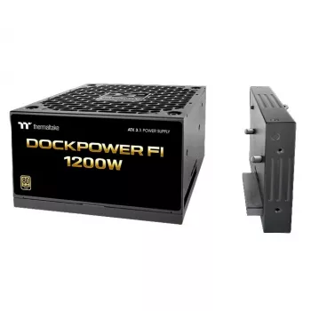Sursă PC Thermaltake Dockpower FI 1200W, 80 PLUS Gold, ATX 3.1, negru