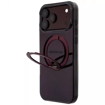 Husă Mercedes AMG IML Double Layer Urban Line cu suport inel, MagSafe, pentru iPhone 18 Pro Max / 17 Pro Max, bordo