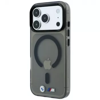 Husă smartphone BMW BMW001323 pentru iPhone 18 Pro Max / 17 Pro Max, M IML Glossy Metal Logo & Trims, MagSafe, neagră