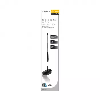 Vivanco VVTVANTSINGLE rod antenna, DAB/DAB+, DVB-T/DVB-T2, FM