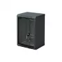 Dulap de perete 10 inch Triton RBA-09-AS3-BAX-C1, dintr-o bucată, 9U, 300 mm, ușă din sticlă, negru RAL 9005