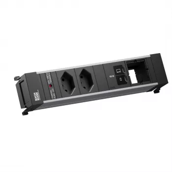 Priză încorporată Bachmann POWER FRAME M, 2x T13, 1x USB C/C 65 W, 1x CM