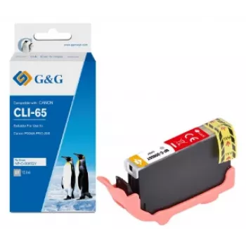 Cartuș de cerneală G&G compatibil cu Canon CLI-65GY (12,7 ml), gri