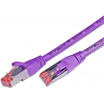 Wirewin PKW-PIMF-KAT6 2.0 VT RJ45 patch cable, Cat6, S/FTP, LSOH, violet