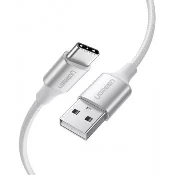 Cablu Ugreen US288 USB la USB-C, 3 m, alb