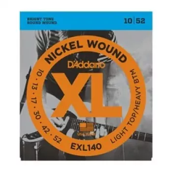 Corzi pentru chitară electrică D'Addario EXL140, 10–52