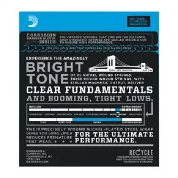 Corzi pentru chitară bas D'Addario EXL165, Regular Light 45–105