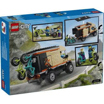 Set de construcție LEGO City 60512 Mountain Bike Adventure Van, 260 piese