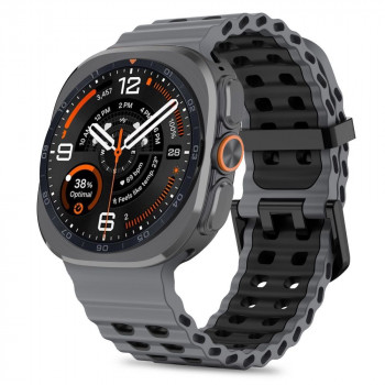 Curea de ceas Tech-Protect Iconband Pro pentru Samsung Galaxy Watch Ultra 1 / 2 (2024-2026), 47 mm, gri și negru