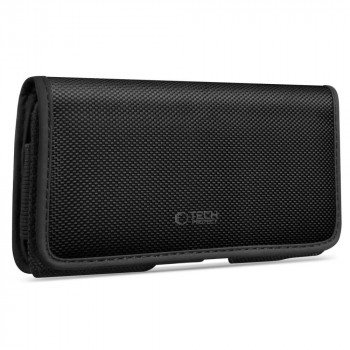 Toc universal pentru telefon la centură Tech-Protect SM90, 5,8-6,8 inch, nailon, negru