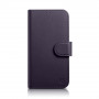 Husă flip din piele 2 în 1 iCarer Wallet Case pentru iPhone 14 Plus, Anti-RFID, violet închis (WMI14220727-DP)