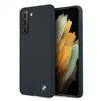 Husă rigidă din silicon BMW BMHCS21MSILNA Signature pentru Samsung Galaxy S21+, navy