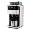 Cafetieră cu filtru și râșniță Medion MD 19911, carafă termos, 1000 W, argintiu/negru
