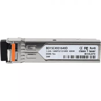 Transceiver SFP BlueOptics SFP-BXD43-40KM-RW-BO, compatibil cu Radware SFP-BXD43-40KM, LC simplex, 1000BASE-BX-D, singlemode, TX 1490 nm/RX 1310 nm, 40 km