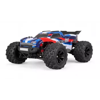 Mașină RC Amewi Hyper Go Truggy V2 brushless 4WD, 1:16, RTR, albastru/roșu