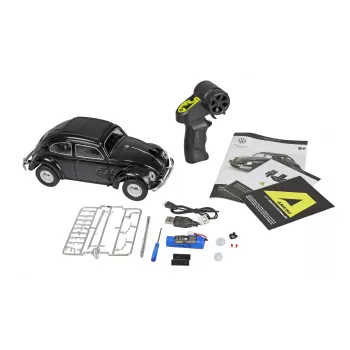 Mașinuță RC Amewi VW Typ 1 1950 Beetle, 1:16, RTR, negru