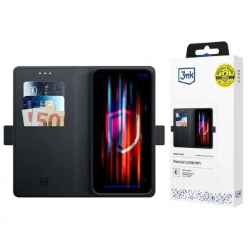 Husă 3MK Wallet Case pentru Samsung Galaxy S25 FE, neagră