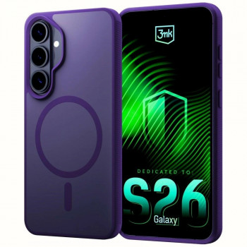 Husă 3MK Smoke MagCase pentru Samsung Galaxy S26+, mov