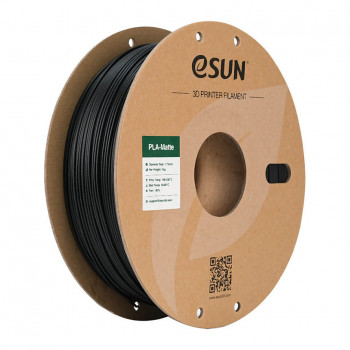 Filament 3D eSUN ePLA-Matte 1,75 mm, 1 kg, negru intens