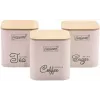 Set de recipiente metalice pentru păstrarea alimentelor Maestro MR-1775-3S-IVORY, 3 buc., ivory