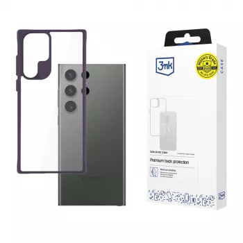 Husă Satin Armor Case+ W-3SaArCpPu-SaS24U-0 3MK pentru Samsung Galaxy S24 Ultra, mov