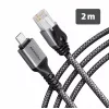 Adaptor Ethernet Gigabit AXAGON ADE-CM20 USB-C cu cablu CAT6 integrat de 2 m, RJ-45
