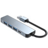 Hub USB-A Tech-Protect V0-HUB 5 în 1, gri