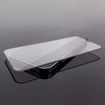 Sticlă călită Full Glue Case Friendly cu ramă Wozinsky pentru iPhone 15 Pro Max, neagră