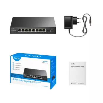 Switch CUDY HS108ES1 cu 8 porturi 2.5G Light Managed și 10G SFP+