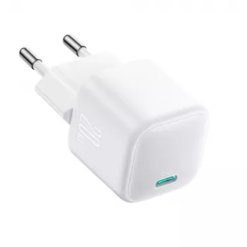 Încărcător de călătorie Joyroom TCG08 (JR-TCG08) GaN, USB-C, 20W, PD 3.0, QC 3.0, alb