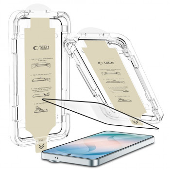 Sticlă antireflex Tech-Protect Quick Set AR+ pentru Samsung Galaxy S26, neagră