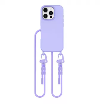 Husă MagSafe Tech-Protect Magnecklace cu șnur pentru Apple iPhone 16, mov