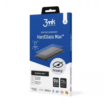 Folie de protecție ecran din sticlă securizată 3MK HardGlass Max Privacy pentru Samsung Galaxy A34 5G, negru