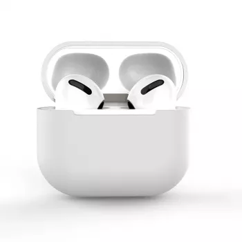 Husă din silicon Hurtel pentru AirPods 2 / AirPods 1, albă