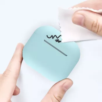 Husă din silicon Hurtel pentru AirPods 2 / AirPods 1, albă