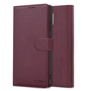 Husă cu portofel Tech-Protect pentru Samsung Galaxy A57 5G, Burgundy