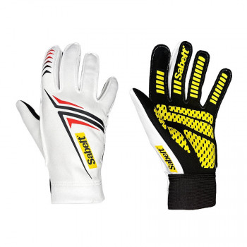 Sabelt G34 Sim Racing Gloves, touch-capable, silicone palm, 238-246 mm circumference, white, XL