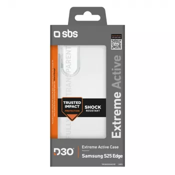Husă SBS D3O pentru Samsung Galaxy S25 Edge, transparentă